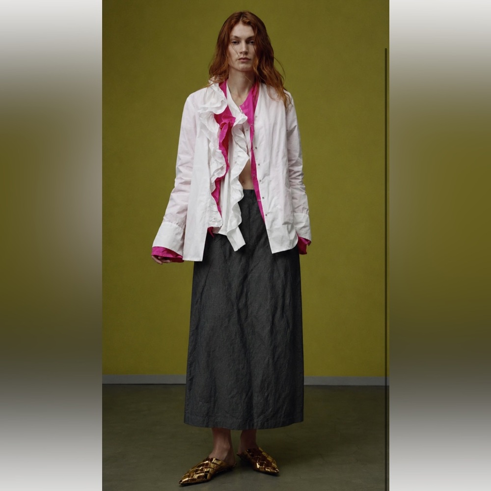 Katharina Hovman linen cotton long skirt lagenlook minimalist